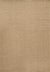 Sisaluna 4443 Bej Jüt Tabanlı Modern Dokuma Kilim Sisal Hasır Halı